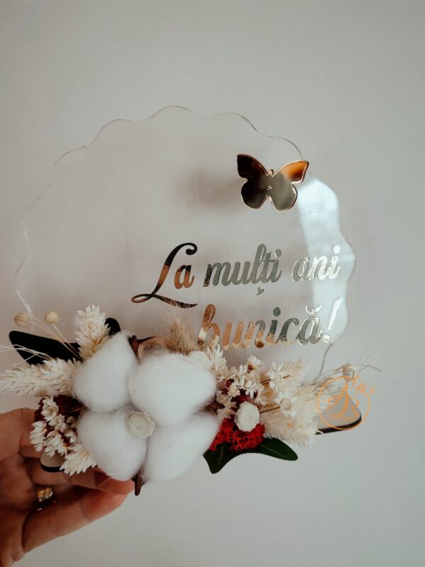 Decor plexiglass cu floricele pentru 1 Martie, 8 Martie - imagine 3