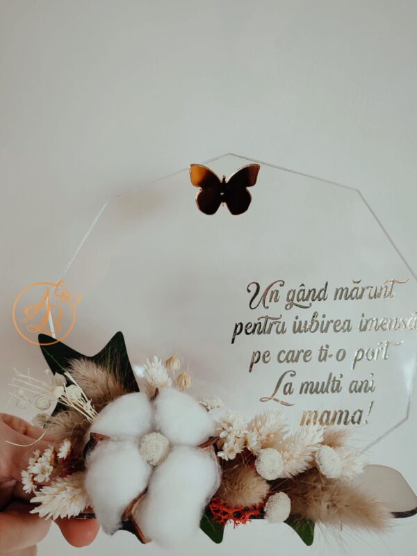 Decor plexiglass cu floricele pentru 1 Martie, 8 Martie - imagine 8